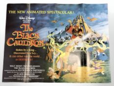 A Disney film poster : The Black Cauldron, printed by Lonsdale & Bartholomew, Nottingham,