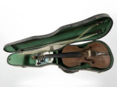 A 20th century violin with one piece 14