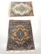 Two 20th century Iranian rugs, each approx.