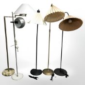 Five standard lamps.