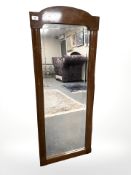 A 19th century mahogany mirror, 47.5 cm x 120 cm.