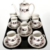 Fourteen pieces of Paragon Michelle tea china.