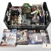 Star Wars items including video games, toys, tins, books, etc.