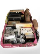 A quantity of electricals, pair of binoculars, digital radio, Kodak photography items, etc.