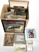 Assorted continental pictures and prints, Carlsberg,