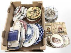 Assorted ceramics including Maling lustre items, collectors plates, Wedgwood, etc.
