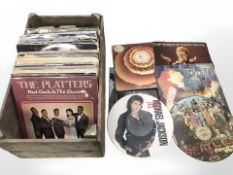 Vinyl LP records including David Bowie, The Animals, The Mamas and the Papas, Rod Stewart,