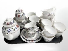 A Pantry Pots floral decorated part tea service and an Adams Old Colonial part tea service