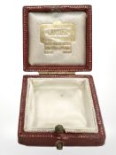 A small antique Cartier jewellery box,