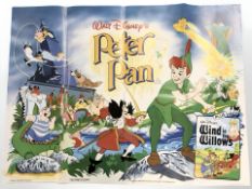 A Disney film poster : Peter Pan, copyright 1953 Walt Disney Productions,