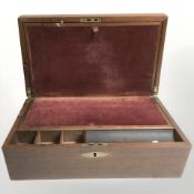 A Victorian mahogany writing slope.