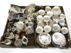 Salisbury part tea service, others including Royal Vale, further table wares, jugs,