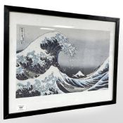 After Hokusai : The Great Wave off Kanagawa, colour print, 49 cm x 39 cm.