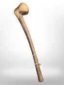 A shillelagh style club, length 44 cm.