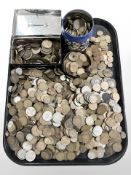 A large quantity of pre decimal coins mainly copper, some Victorian examples,