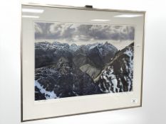 20th Century School : Cuillin, Isle of Skye, colour print, indistinctly signed, 50 cm x 36 cm.