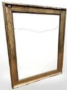A 19th century gilded picture frame, total frame 120 cm x 148 cm,