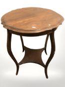 An Edwardian occasional table