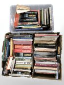 A collection of books relating to railways, locomotives, etc.