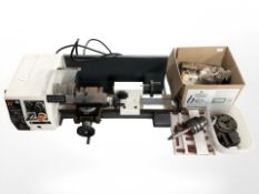 An Axminster Sieg C1 Micro lathe