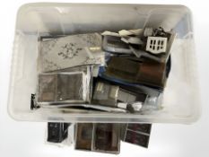 A collection of doll's house furniture.