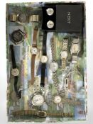 A group of lady's and gents wristwatches, ring watch, etc.