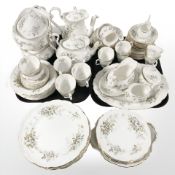 Approximately seventy three pieces of Royal Albert Haworth tea and dinner porcelain.