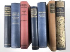 A group of antiquarian volumes relating to Durham, Newcastle, Yorkshire, Northumbria and the border.