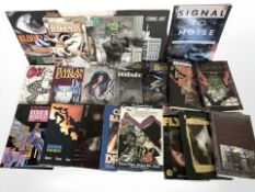 DC and other graphic novels including Batman, Ronin, The Sandman, The Shadow,