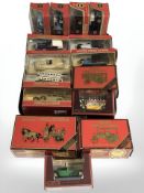 A group of Matchbox Models of Yesteryear die cast classic cars, buses, etc, all boxed.