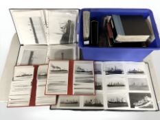 Several albums of photographs relating to ships and maritime.