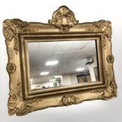 An early 20th century gilt mirror, width 65 cm.