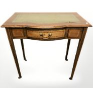 An Edwardian inlaid mahogany lady's writing table,