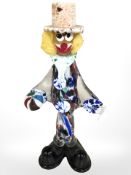 A Murano glass clown, height 31 cm.