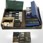 A collection of photographic slides and negatives