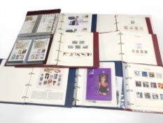 Eight albums of first day covers including the royal family, Princess Diana and Great Britain.