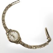 A 9ct yellow gold 'Everite' lady's wristwatch CONDITION REPORT: Full 9ct gold