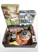 A Nintendo Gameboy, Chad Valley childs spinning top, Entertech water hawk machine gun toy,