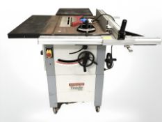 An Axminster panelled saw