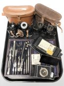 A pair of Tohyoh 8x30 binoculars, pair of Agathon binoculars,