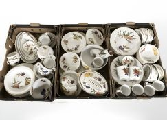 A large quantity of Royal Worcester Evesham table wares and box of Royal Worcester place mats (3