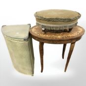 An Italian inlaid occasional table,