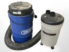 A Draper dust extractor and a plastic bucket