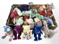 A group of TY and other soft toys.