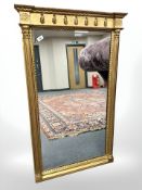 A 19th century style gilded mirror, 72 cm x 118 cm.