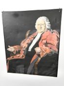 An oil on canvas depicting a judge, 153 cm x 181 cm.
