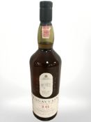 A bottle of Lagavulin single islay malt whisky, aged 16 years, 43% vol, 1 litre.