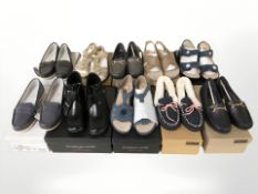 Several pairs of lady's shoes including Cushion-Walk.