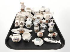A collection of crested china : Carlton,