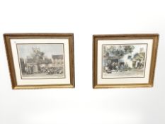 Two colour prints after Sturgeon, each signed in pencil, each approx 45 cm x 37 cm.